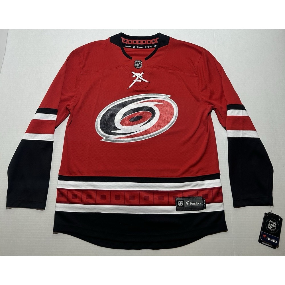 Carolina Hurricanes Authentic Fanatics Hockey Jersey Size Medium Adult Red NWT